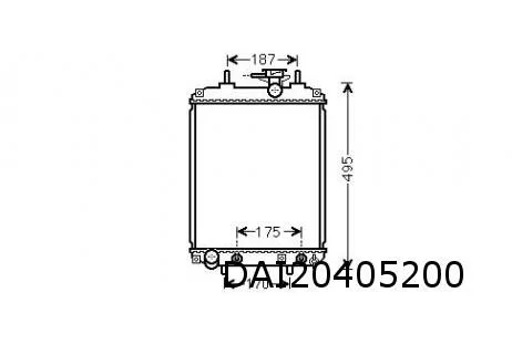 Daihatsu Sirion 1/05-1/13 (M3_) / Subaru Justy 9/07-1/11 Radiateur (automaat) OES 16400B1011