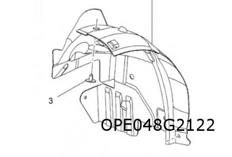 Opel Vivaro B (8/14-8/19) / Nissan NV300 (8/16-2/22) (X82) modderkuip Rechts (achterste deel) Origineel! 93462462 RESTPARTIJ!