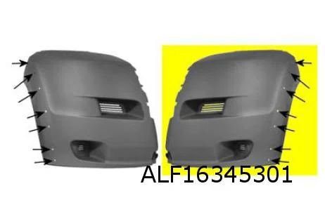 Citroen/Peugeot/Fiat voorbumperdeel (Links) grijs MQ+ 983563 RESTPARTIJ!