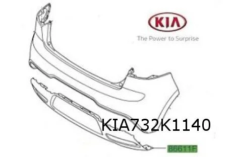 Kia Rio III (8/11-3/15) Achterbumperspoiler Origineel! 866121W220 RESTPARTIJ!