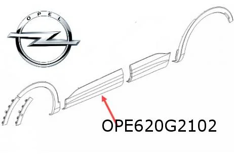 Opel Grandland X (11/17-8/21 ) (P1UO) voorportierlijst Rechts onder (zwart) Origineel! YP000332XT RESTPARTIJ!