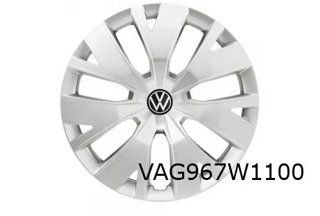 Volkswagen T-Cross/Roc (10/17-2/22) wieldeksel 16" (UWP chroomglans / zwart / fijnzilver) Origineel! 2GM601147BUWP