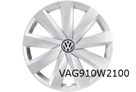 Volkwagen Passat B8 (10/14-) Wieldoppenset 16" (YTI zilver / chrome / zwart) Origineel! 3G0601147YTI