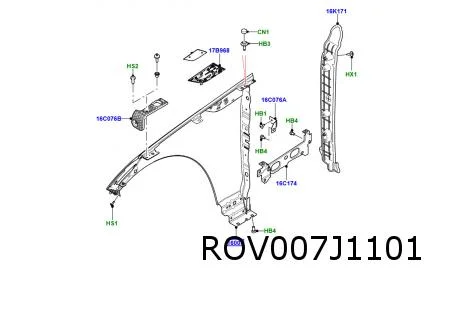 Range Rover Sport (6/22-) (L461) Voorscherm Rechts Origineel! LR167073