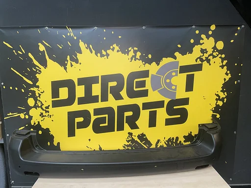 Peugeot Expert (6/16-5/24) (K0) achterbumper (bij PDC) (zwart) (korte overbouw 795 mm) Origineel! (beschadigd) RESTPARTIJ!