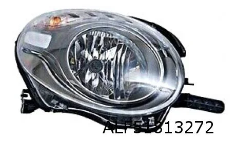 Fiat 500 8-12- dimlichtunit Rechts zwart boven OES! 52089192
