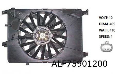 Alfa Romeo 159 (10/05)-(10/12) ventilatorunit (1.9JTD / 1.8i / 1.9i / 2.2i)(+AC) Origineel! 50517163
