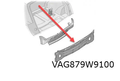 Audi Q7 (3/15 - 10/19) achtertussenpaneel Origineel! 4M0813303B