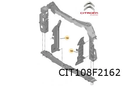 Citroen C1 -(5/14) 2/09-2/12 luchtgeleiding R (+AC) Origineel! 7104KY