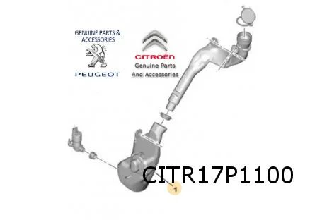 Citroen C3 (1/10 - 9/16) (A51) Citroen C3 Picasso (3/09 - 9/17) DS DS3 (3/10 - 11/19) ruitensproeiervloeistofreservoir Origineel! 6431N6