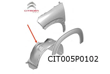 Citroen C3 Aircross (10/17 - 11/24) (A88) wielkuip Rechts Origineel! YQ00152880