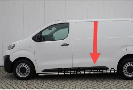 Citroën, Fiat, Opel (6/19-5/24-) schuifdeur- / zijwandlijst Links zwart (L1 = wielbasis 2925) Origineel! 98087482XT