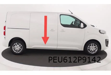 Citroën, Fiat, Opel (6/19-5/24-) 	schuifdeur- / zijwandlijst Rechts (te spuiten) (L1 = wielbasis 2925) Origineel! 1616321780