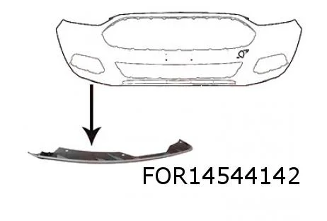 Ford Mondeo V (11/14-3/19) voorbumperspoiler Rechts (te spuiten) Origineel! 2007484