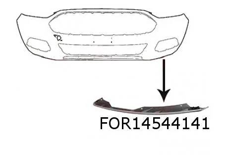 Ford Mondeo V (11/14-3/19) voorbumperspoiler Links (te spuiten) Origineel! 2007485