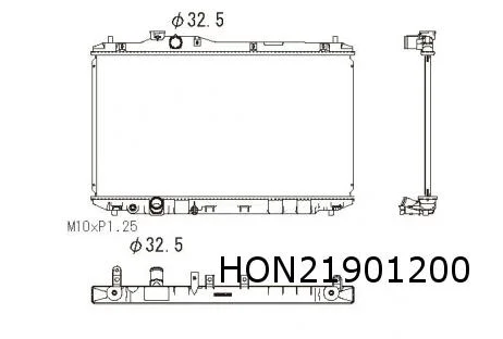 Honda Civic (2/12-2/17)) (FB / FG) Radiateur Sedan (1.4i / 1.8i)(fabrikant Denso) OES! 19010R1AA01