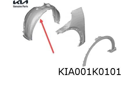 Kia	EV6 (9/21 - 1/24) Wielkuip Links Origineel! 86811CV000