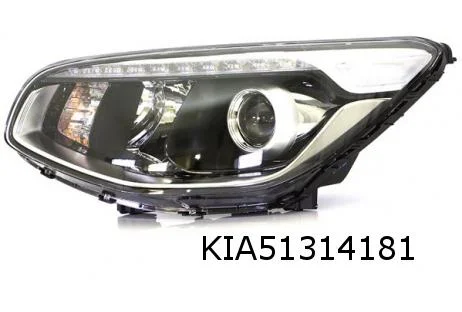 Kia Soul (7/14 - 6/19) (PS) koplamp Links (halogeen / H7 / LED DRL) (zwart) Origineel! 92101B2740