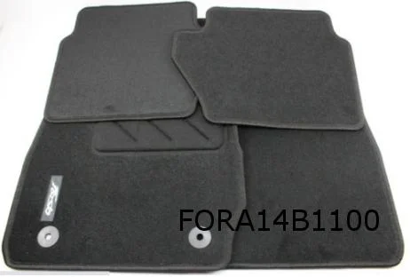 Ford Fiesta VI (2/11-3/17) mattenset (4x) naaldvilt tekst "Fiesta" Origineel! 1947555