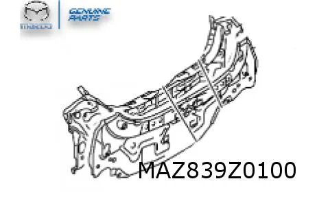 Mazda 2 (2/20-) (type DJ) achterpaneel Origineel! DJYS7075Z