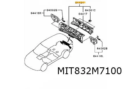 Mitsubishi Outlander (4/18 - 1/22) achterpaneel cmplt. Origineel! 5257A967