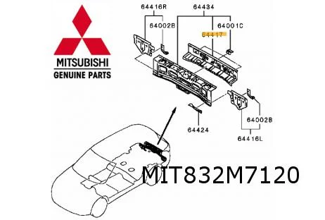Mitsubishi Outlander (4/18 - 1/22) achterpaneel (buitendeel) Origineel! 5257A970