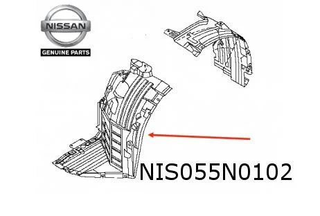 Nissan 350Z Coupe / 350Z Roadster (Z33) -1/07 wielkuip Rechts (voorste deel) Origineel! 63844CD000
