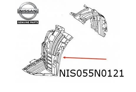 Nissan 350Z Coupe / 350Z Roadster (Z33) -1/07 wielkuip Links (voorste deel) Origineel! 63845CF40A