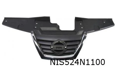 Nissan Juke (5/10-5/14) (F15) Grille midden zwart / chrome (UKP) Origineel! 620721KA6A