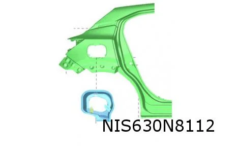 Nissan Juke (10/19-) (F16E) voetplaat brandstofvulopening Origineel! G81206PAAA