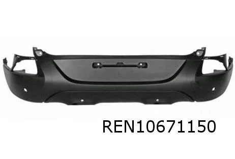 Renault Kadjar (6/15 - 11/18) (XFE) achterbumper (bij PDC) (te spuiten) Origineel! 850B20990R