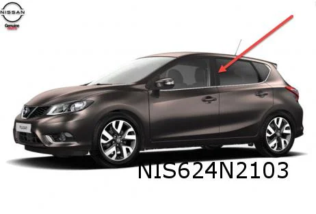 Nissan Pulsar (9/14-10/18) ( C13 ) B-stijlfolie achterportier Links Origineel! 828173ZL0A