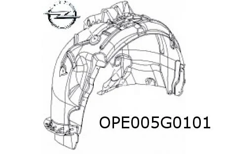 Opel Astra K (10/15 - 2/22) Opel Astra K Sports Tourer (1/16 - 3/22) modderkuip Links Origineel! 39115547