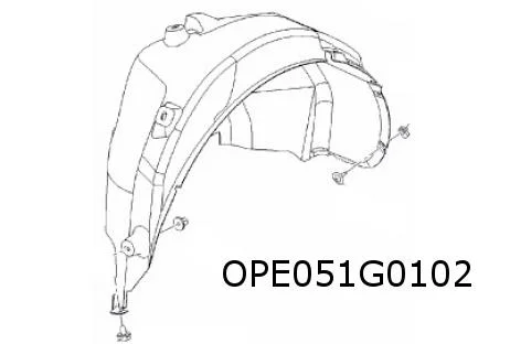 Opel Crossland X (6/17 - 1/21) (P17) Modderkuip Rechts Origineel! YQ00353480