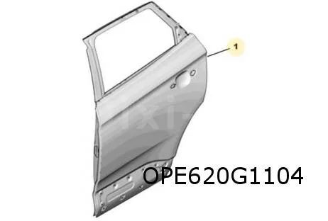 Opel Grandland X (11/17-8/21) (P1UO) Achterportier Rechts Origineel! YP00119880