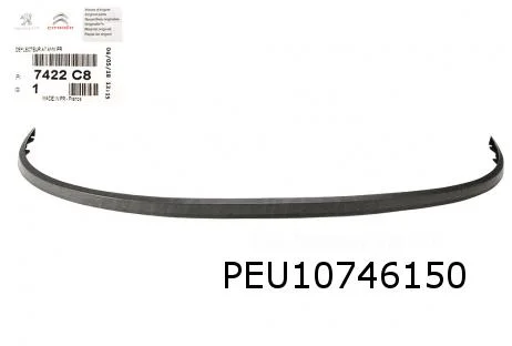 Peugeot 207 (4/06 - 7/12) Peugeot 207 CC (3/07 - 8/15) 6/09- voorbumperspoiler Origineel! 7422C8