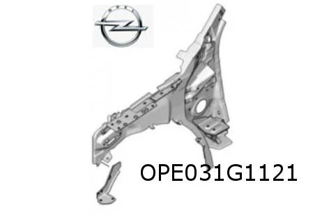 Opel Corsa F (9/19 - 11/23) (P2JO) Peugeot	208 (10/19 - 10/23) (P21E) voorschermsteun Links voorzijde binnen Origineel! 9828275680
