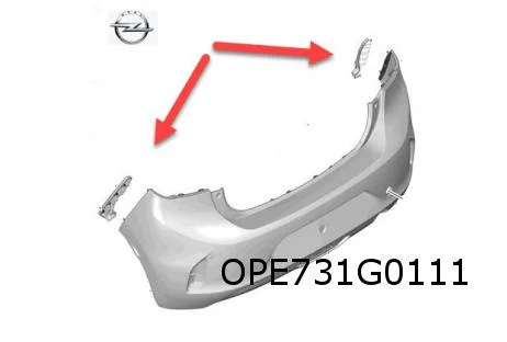Opel Corsa F (11/23-) (P2JO) Opel Corsa F (9/19 - 11/23) (P2JO) Peugeot	208 (10/19 - 10/23) (P21E) achterbumpersteun Links buiten Origineel! 9829543880