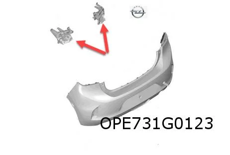 Opel Corsa F (11/23-) (P2JO) Opel Corsa F (9/19 - 11/23) (P2JO) Peugeot	208 (10/19 - 10/23) (P21E) achterbumpersteun Links binnen Origineel! 9829333580
