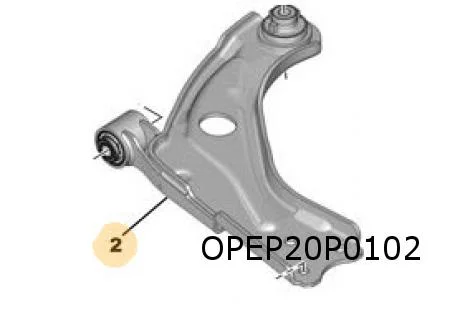 Citroen Berlingo (1/19-) (K9) Citroen C5 Aircross (12/18 - 5/22) (C84) Citroen C5 Aircross (5/22-) (C84) draagarm Rechts voor Origineel! 9846329080