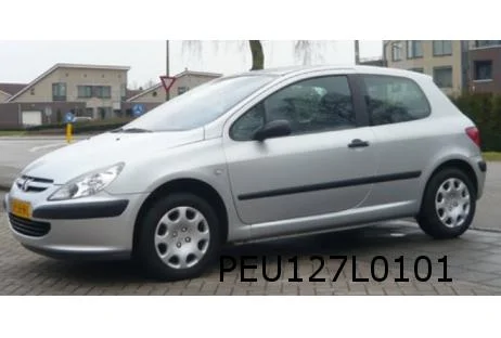 Peugeot	307 (phase II) (9/05 - 4/08) stootlijst portier L (3-drs.) (zwart) Origineel! 8545W2