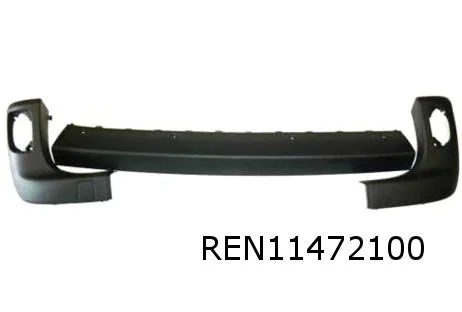 Renault Kangoo (2/08 - 6/13) Renault Kangoo (6/13 - 8/21) (X61) achterbumperlijstenset (3-delig) zwart Origineel! 7701478198