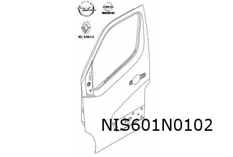 Nissan NV400 (10/11 - 3/21) (X62) Opel Movano B (5/10 - 8/21) portier Rechts Origineel! 8010000Q1F