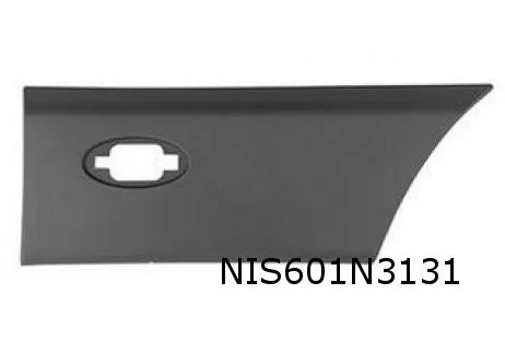 Nissan NV400 (10/11 - 3/21) (X62) Opel Movano B (5/10 - 8/21) Renault Master III (4/10-  9/19) (X62) stootlijst zijwand achter Links (voor het achterwiel) zwart (L2 met gat voor lamp) Origineel! 95506997