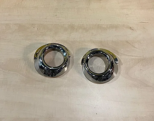 Peugeot 307 (phase II) (9/05-4/08) mistlamp rand set (chrome) Links+Rechts Origineel! 7452HC RESTPARTIJ!