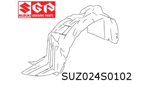 Suzuki Vitara (3/15 - 10/18) (LY / APK) modderkuip Rechts (benzine) Origineel! 7232154P00