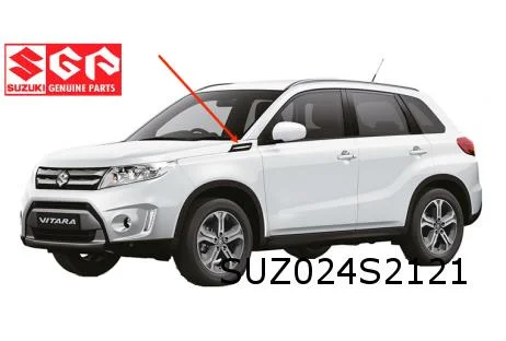 Suzuki Vitara (3/15 - 10/18) (LY / APK) sierlijst voorscherm Links boven (zwart/chrome) Origineel! 7262054P10C48