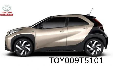 Toyota Aygo X (3/22-) wielkuiplijst Links (zwart) Origineel! 756020H021