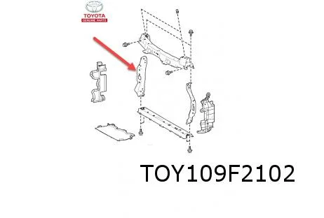 Toyota Aygo X (3/22-) frontplaat Rechts verticaal Origineel! 532020H020