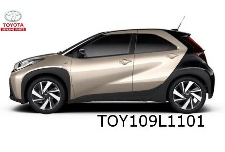 Toyota Aygo X (3/22-) stootlijst voorportier Links (zwart) Origineel! 750720H010